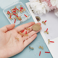 24Pcs Alloy Stud Earring Findings&nbsp;EJEW-HY0001-06