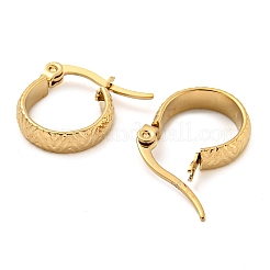 PVD Vacuum Plating 202 Stainless Steel Hoop Earring&nbsp;EJEW-H003-36G-01