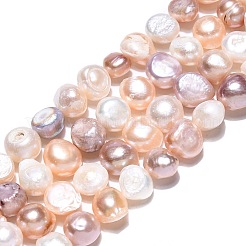 Natural Cultured Freshwater Pearl Beads Strands&nbsp;PEAR-N014-08E-01