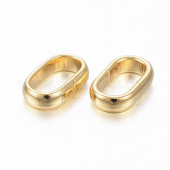 201ステンレススチールクイックリンクコネクター  オーバル  18KGP本金メッキ  9x5.5x2mm  穴：7x3.5mm&nbsp;STAS-H558-19G