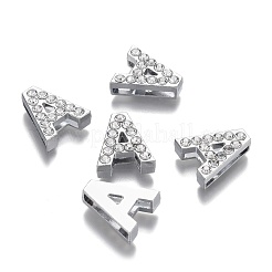 Alloy Slide Charms&nbsp;RB-F034-01-P-RS