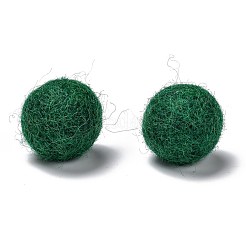 ウールフェルトボール  濃い緑  18~22mm&nbsp;AJEW-P081-A13