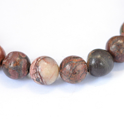Natural Picasso Stone/Picasso Jasper Beads Strands&nbsp;X-G-E334-8mm-10