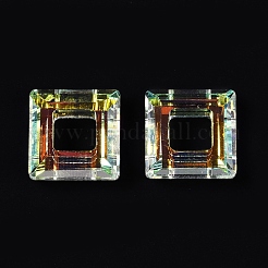 Transparent Electroplate Glass Pendant&nbsp;GLAA-Q101-01A-AB01