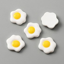 オペーク樹脂カボション  模造食品  卵  きいろ  19x21x5mm&nbsp;CRES-WH0010-035A