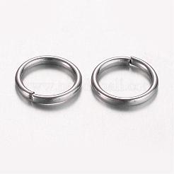 変色しにくい304ステンレススチール製オープン丸カン  ラウンド  ステンレス鋼色  21ゲージ  5.5x0.7mm  内径：4.1mm&nbsp;STAS-D438-05