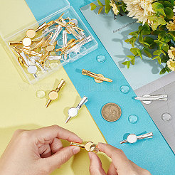 DIY Blank Dome Alligator Hair Clips Making Kit&nbsp;DIY-UN0004-71