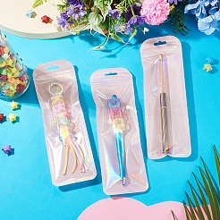 PPプラスチック製腕時計バンド収納用再封可能袋 50個  長方形  ピンク  22x7x0.02cm&nbsp;ABAG-TADJ0003-01C