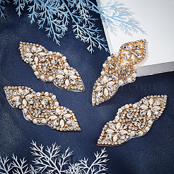 Alloy Glass Rhinestone Cloth Cabochons&nbsp;DIY-WH0265-46G