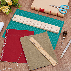 木とアクリルのツールキット  製本用品  モカシン  27.7~27.8x2.7~4x0.2~1.2cm&nbsp;TOOL-WH0155-128