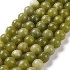 天然中国南部翡翠ビーズ連売り  ラウンド  8~8.5mm  穴：1mm  約45~47個/連  15インチ&nbsp;G-T055-8mm-15