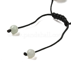 12.5mm ラウンド天然花アマゾナイト編みビーズブレスレット 女性 男性用  内径：2~3-1/8インチ（4.95~8.05cm）&nbsp;BJEW-C060-01V