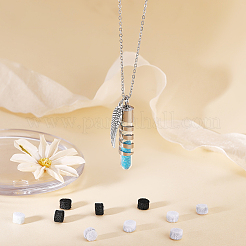 1Pc Wing 304 Stainless Steel Pendant Urn Ashes Necklaces&nbsp;NJEW-FG0001-28P