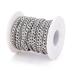 Tarnish Resistant 304 Stainless Steel Cuban Link Chains&nbsp;CHS-M003-13P-B