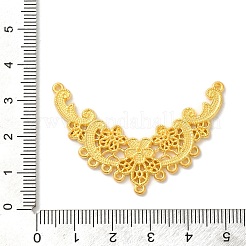 ラックメッキ合金フラワーシャンデリアコンポーネントリンク  ゴールドカラー  31x46x2mm  穴：1mm&nbsp;STAS-M016-14G