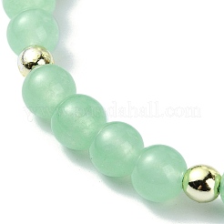 Natural & Dyed Malaysia Jade Braided Bead Bracelets&nbsp;BJEW-JB09987