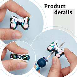 14Pcs 7 Colors Plating Acrylic Beads&nbsp;OACR-AN0001-01