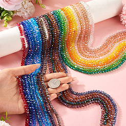 25 Strands 25 Colors Electroplate Glass Beads Strands&nbsp;EGLA-TA0001-92B