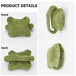 5Pcs 5 Colors Bone-shaped Soft Velvet Mouse Wrist Rest Band&nbsp;AJEW-GF0007-06