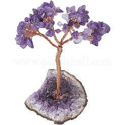 1Pc Natural Amethyst Chips Tree of Life Display Decorations&nbsp;DJEW-PA0001-02A