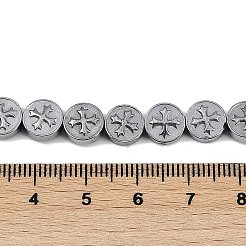 Electroplated Synthetic Non-magnetic Hematite Beads Strands&nbsp;X-G-K375-B02-03