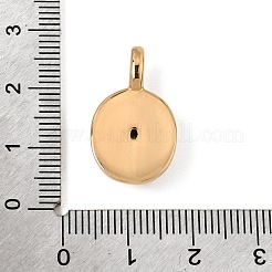 304ステンレススチール、ラインストーンペンダント付き  楕円形のチャーム  イオンプレーティング（ip）  18KGP本金メッキ  クリスタル  23x13.5x6.5mm  穴：5x3mm&nbsp;SA-CBAA9A2-13G-04