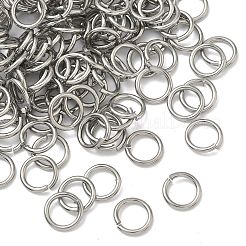 変色しにくい304ステンレススチール製オープン丸カン  丸く切ったのこぎり  ステンレス鋼色  10x1.4mm  内径：7.2mm  穴：7mm&nbsp;STAS-R065-38