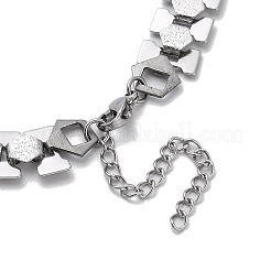 Non-Tarnish 304 Stainless Steel Link Chain Necklaces&nbsp;NJEW-Q340-09P