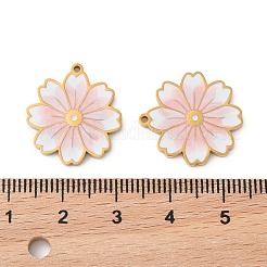 304 Stainless Steel Enamel Pendants&nbsp;STAS-S156-01G-06