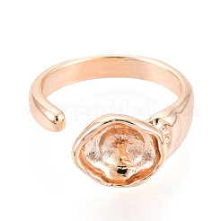 Brass Cuff Ring Settings&nbsp;KK-T076-80G