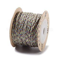 ポリエステルツイストコード  ラウンド  DIYのジュエリーには  カラフル  1mm  約49.21ヤード（45m）/ロール&nbsp;OCOR-G015-01A-35