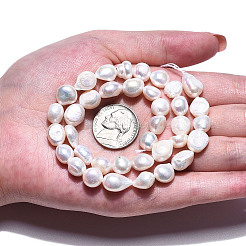 Natural Cultured Freshwater Pearl Beads Strands&nbsp;PEAR-N014-08D