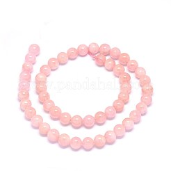Natural Morganite Beads Strands&nbsp;G-F602-12-8mm