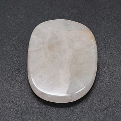 天然石ローズクォーツカボション  チャクラ模様の楕円形  43~46x33~36x6~7mm&nbsp;G-O175-07F