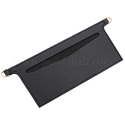 マイクロファイバー布バッグオーガナイザーインサート  合金パーツ  長方形  ライトゴールド  ブラック  80x220x3mm&nbsp;DIY-CL0001-78A