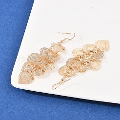 Brass Dangle Earrings&nbsp;EJEW-B157-02A-G