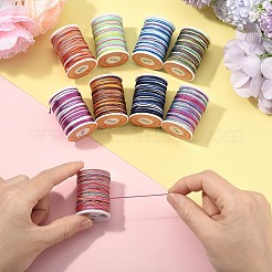 9 Rolls 9 Colors Segment Dyed Polyester Thread&nbsp;NWIR-YW0001-14