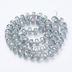 Electroplat Glass Beads Strands&nbsp;EGLA-Q092-8mm-D08
