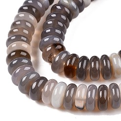 Natural Grey Agate Beads Strands&nbsp;G-T138-71