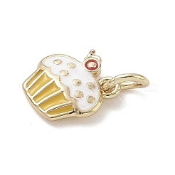 Brass Enamel Charms&nbsp;KK-K368-17G