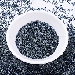 MIYUKIデリカビーズ  シリンダー  日本製シードビーズ  11/0  （db0325)マットメタリックブルーアイリス  1.3x1.6mm  穴：0.8mm  約2000PCS /ボトル  10 G /ボトル&nbsp;SEED-JP0008-DB0325