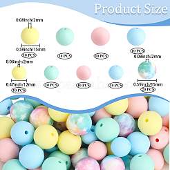 100Pcs Silicone Beads&nbsp;SIL-PA0001-40A