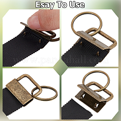 40Pcs 4 Colors Iron Ribbon Ends&nbsp;FIND-CN0002-57