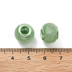 電気鉄のビーズ  ラウンド  春の緑  10x13x13mm  穴：5mm&nbsp;FIND-Q120-01B