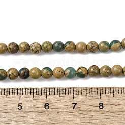 Natural Green Dragon Veins Beads Strands&nbsp;G-D098-A01-4mm