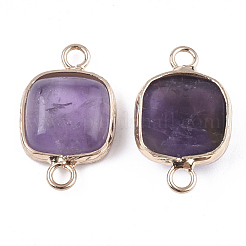 Natural Amethyst Links connectors&nbsp;G-S344-69G