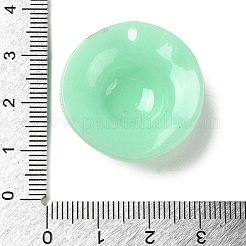 アクリルパーツ  帽子  淡緑色  29x8.5mm  穴：2mm&nbsp;LS-FIND-Q105-01E