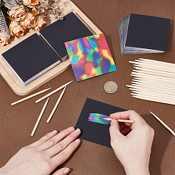 3 Sets Magic Rainbow Scratch Paper Art&nbsp;DIY-UN0008-51