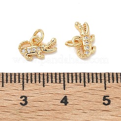 SHEGRACE Brass Micro Pave Clear Cubic Zirconia Pendants&nbsp;XGRQ3D761-471G