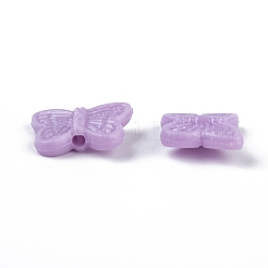 不透明なアクリルビーズ  蝶  ミックスカラー  11x14x3.5~4mm  穴：1.6mm  約180個/50g&nbsp;X-MACR-S296-93